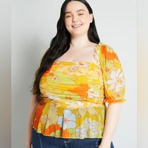 Summer Escape Upstate Peplum Top